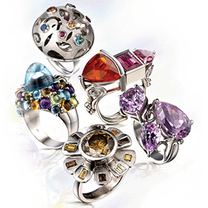 Gobsmacking rings showing off Platinum | Veronica Anderson Jewellery