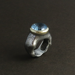 March Birthstone Aquamarine Ring