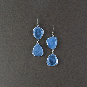 March birthstone Aquamarine earrings