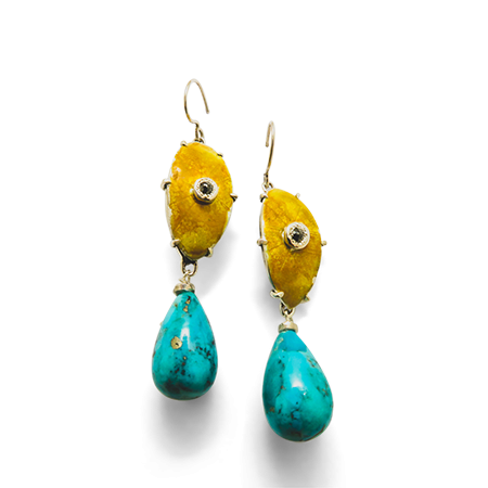 Birthstone jewellery - December Turquoise | earrings