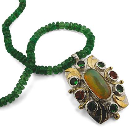 Birthstone Jewellery - October Opal | pendant