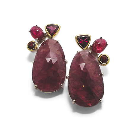 Birthstone July | fancy Ruby earrings