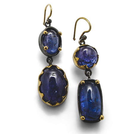 Birthstone jewellery - December Tanzanite | earrings