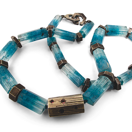 Aquamarine birthstone jewellery - necklace