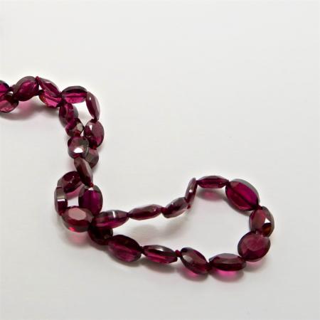 A Handmade Sterling Silver 'S-Hook' CLASP with Oval Garnet.
