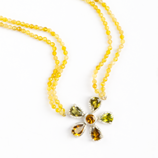 Tourmaline Coreopsis Pendant